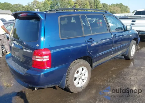 2002 Toyota Highlander Limited V6 from USA, damaged, VIN JTEGF21A420058692